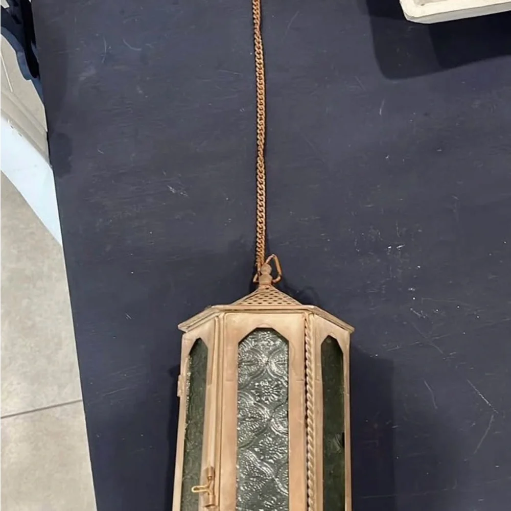 Vintage Hanging Lantern with Chain